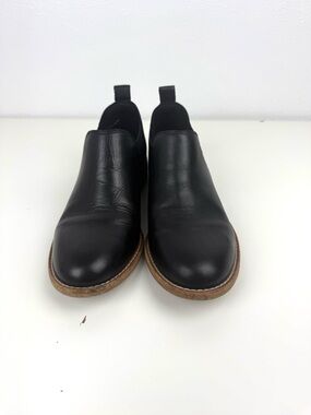Clarks Edenvale Page Black Leather Slip-On Chelsea Shoes